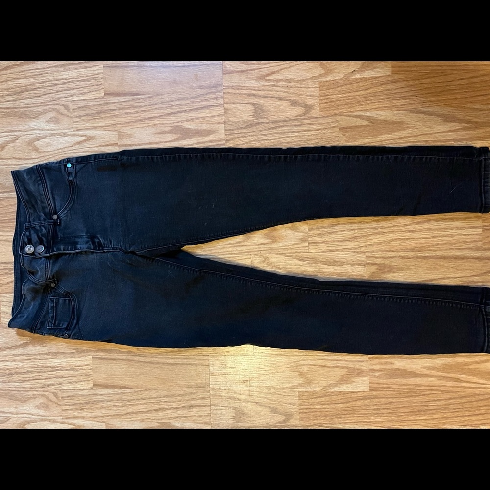 1822 denim black jeans, size 10